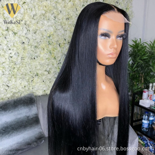 Top Quality Transparent Full Lace Human Hair Wig,Hd Transparent Lace Front Virgin Human Hair Wig,Russian Luxury Women Human Hair